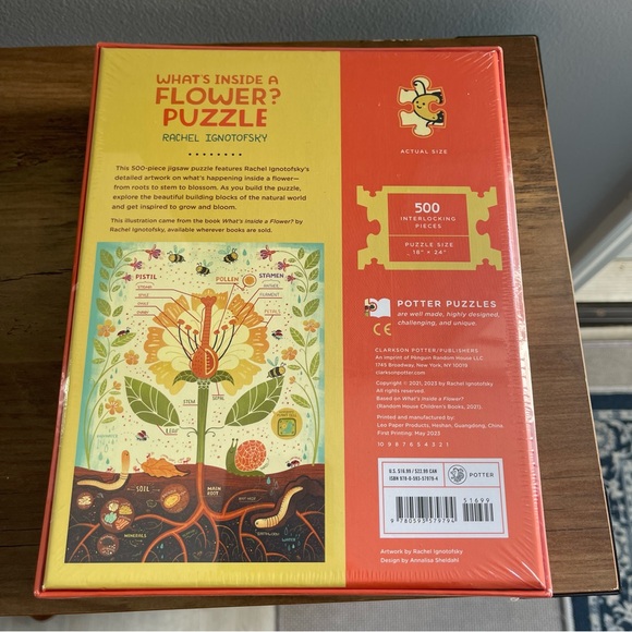 This 500-piece jigsaw puzzle . PUZZLE SIZE 18” x 24” - Picture 2 of 3